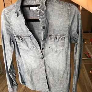 Denim button up